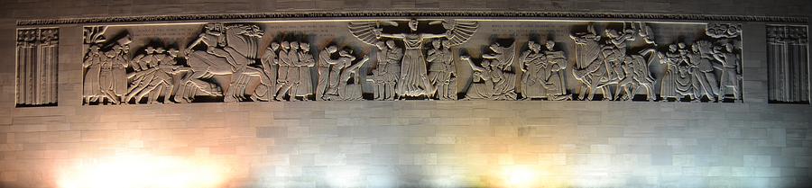 Kansas City Photograph - The Great Frieze Liberty Memorial by Shelley Wood