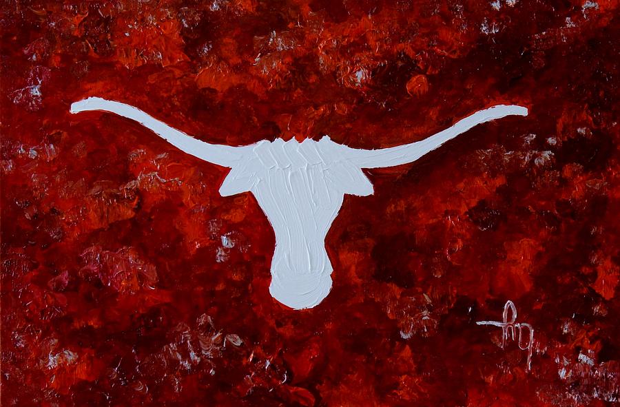 The Great Longhorns Painting By Michael Greeley Fine Art America