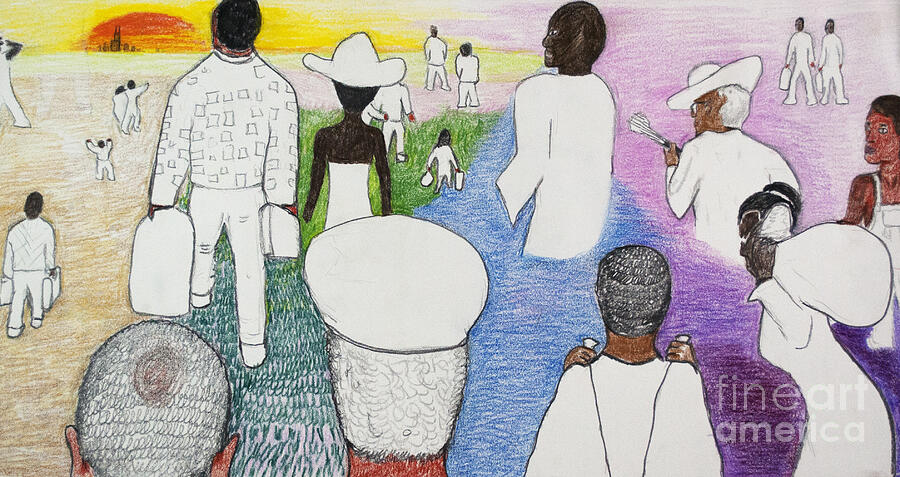 The Great Migration Drawing by Jeremy Phelps