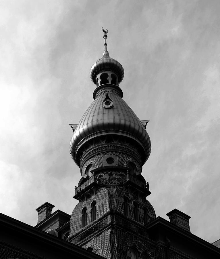 The great minaret black and white Photograph by David Lee Thompson