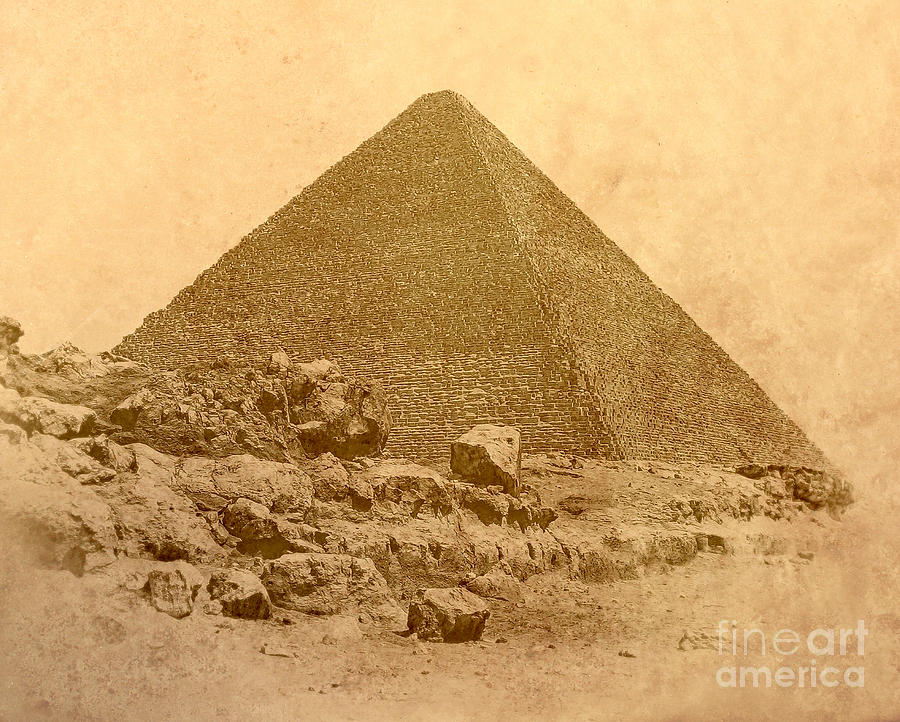 The Great Pyramid Photograph by Nigel Fletcher-Jones