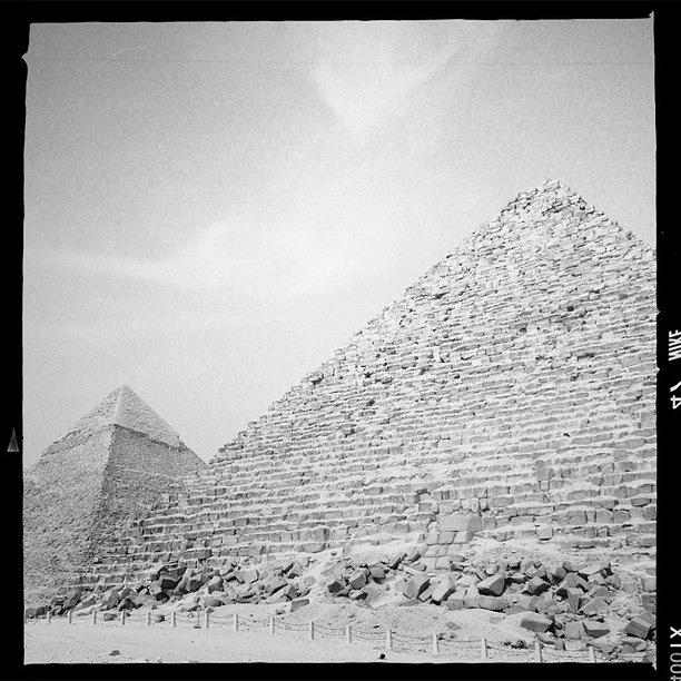 Hipstamatic Photograph - The Great Pyramids Of Giza - Cairo by Drew Gibson