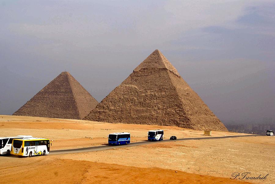 The Great Pyramids of Giza Photograph by Patricia Twardzik