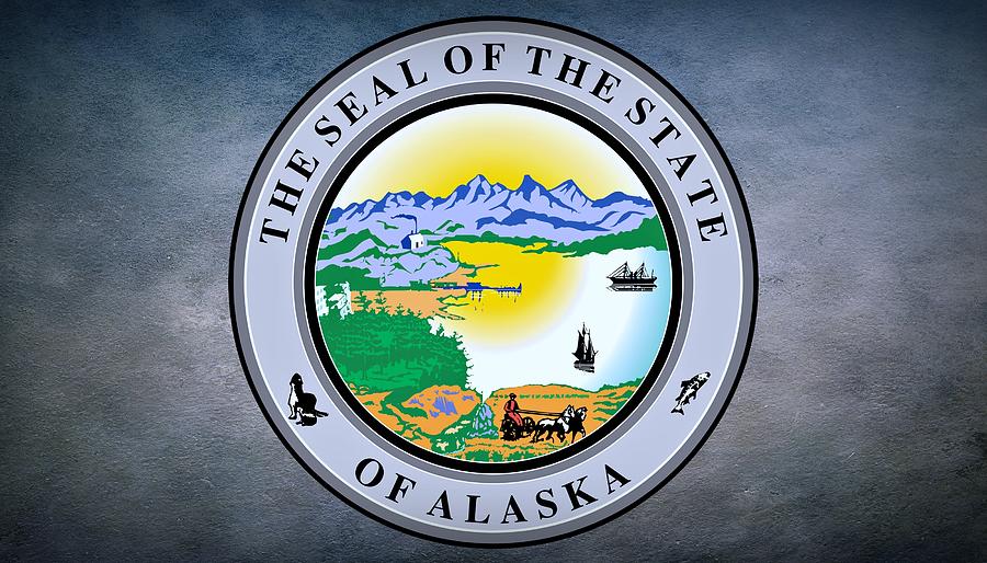The Great Seal of the State of Alaska  Photograph by Movie Poster Prints