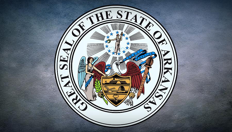 The Great Seal of the State of Arkansas Photograph by Movie Poster Prints