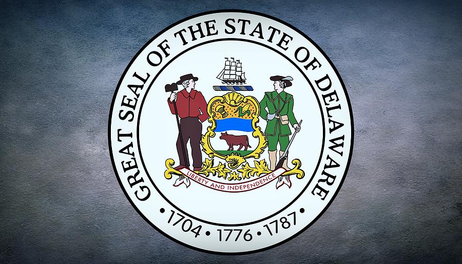 The Great Seal of the State of Delaware Photograph by Movie Poster Prints