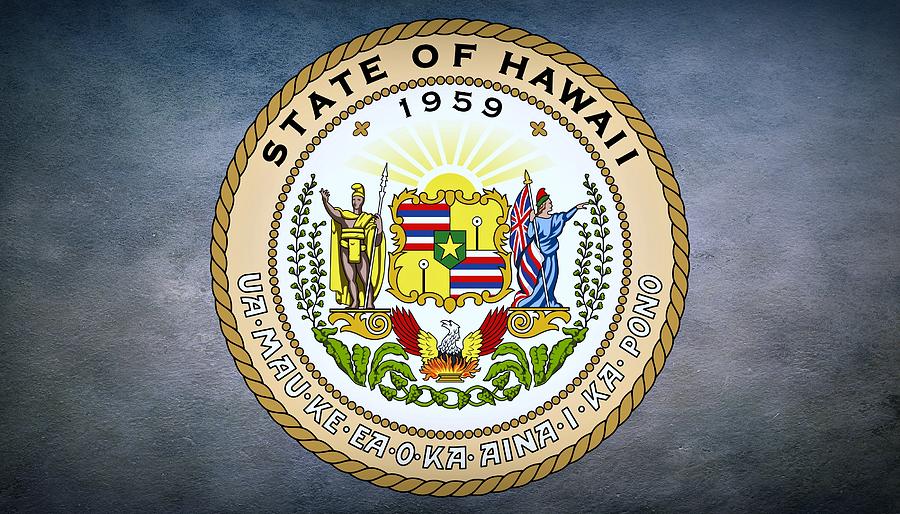 The Great Seal of the State of Hawaii  Photograph by Movie Poster Prints