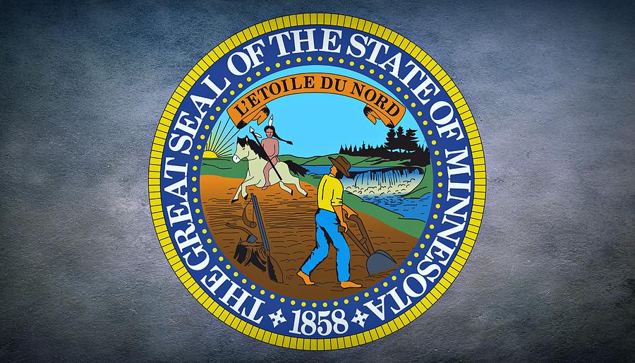 The Great Seal of the State of Minnesota Digital Art by Movie Poster ...