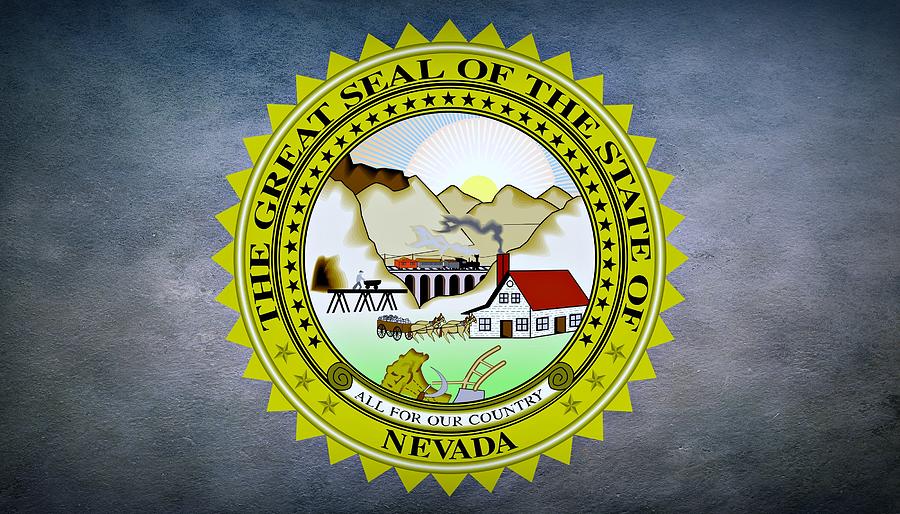The Great Seal of the State of Nevada Photograph by Movie Poster Prints