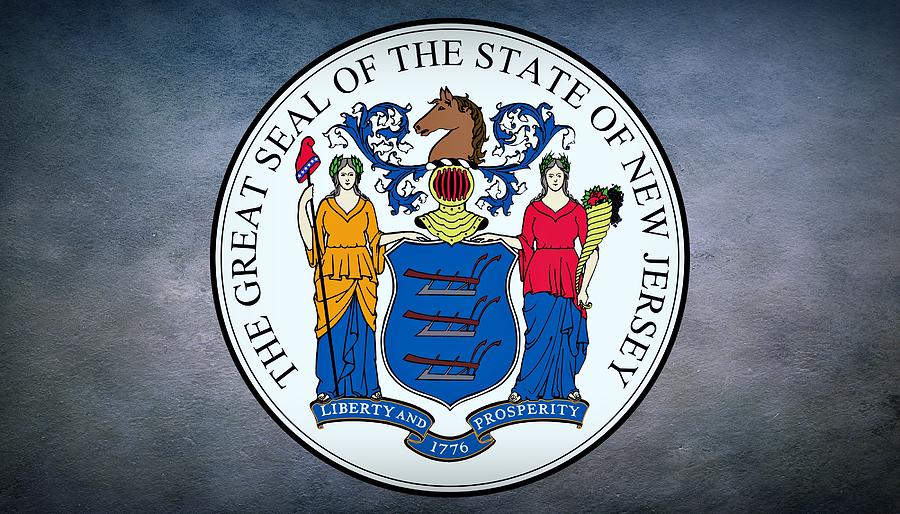 The Great Seal of the State of New Jersey Photograph by Movie Poster Prints