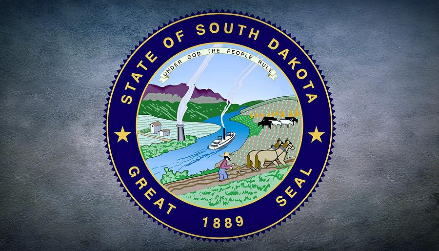 Boat Photograph - The Great Seal of the State of South Dakota by Movie Poster Prints