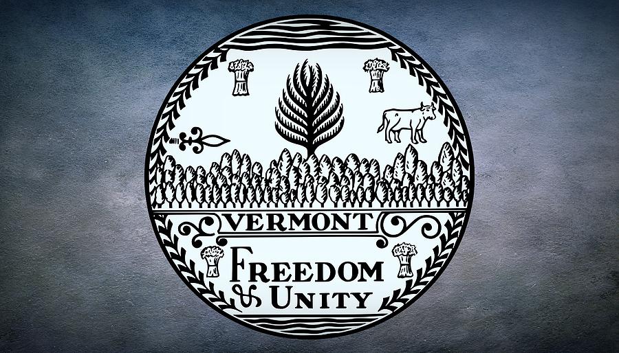 The Great Seal of the State of Vermont Photograph by Movie Poster Prints