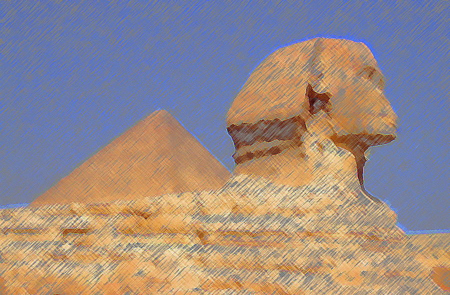 The Great Sphinx of Egypt Digital Art by Ronald Jansen - Pixels