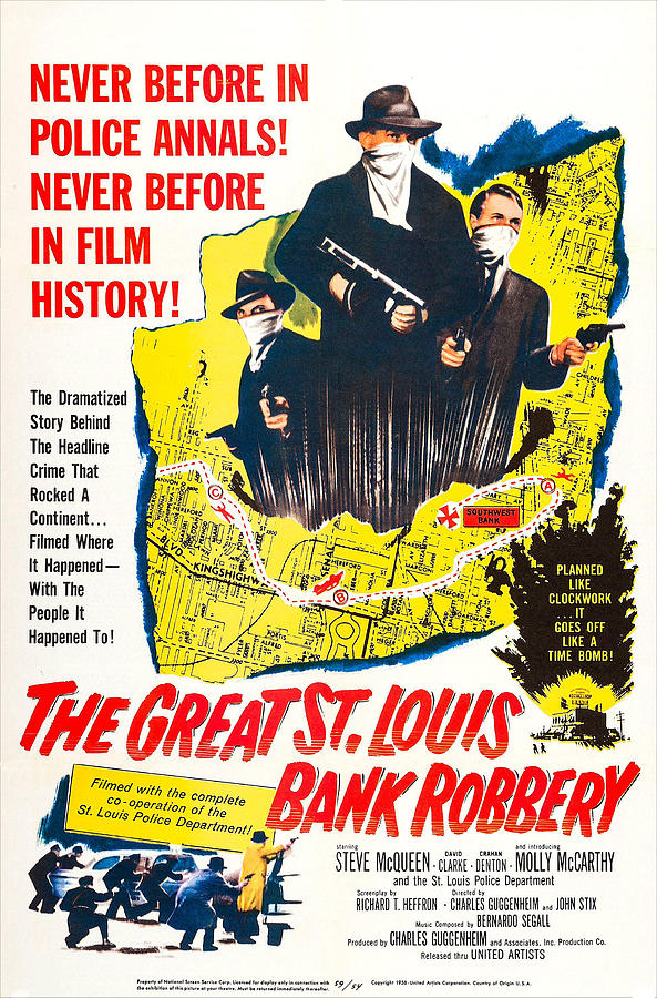 The Great St. Louis Bank Robbery, Us Photograph by Everett
