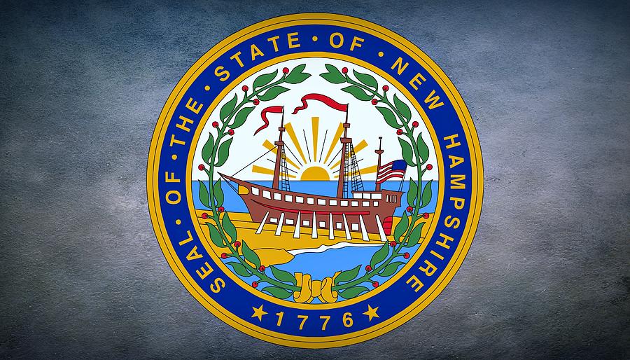 The Great Seal of the State of New Hampshire Photograph by Movie Poster Prints