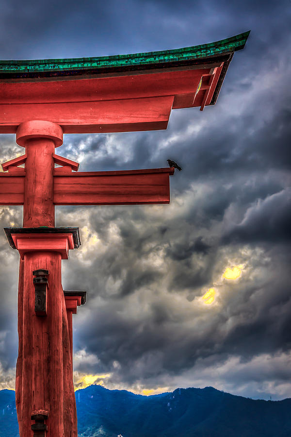 Shrine Photograph - The Great Torii by Gary Fossaceca