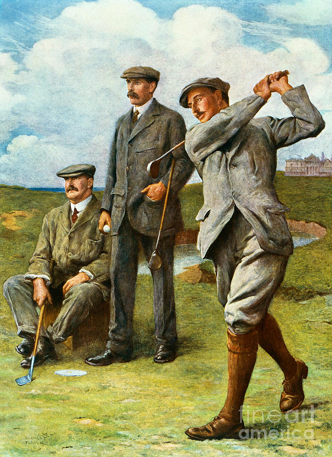 Golf Painting - The Great Triumvirate by Clement Flower