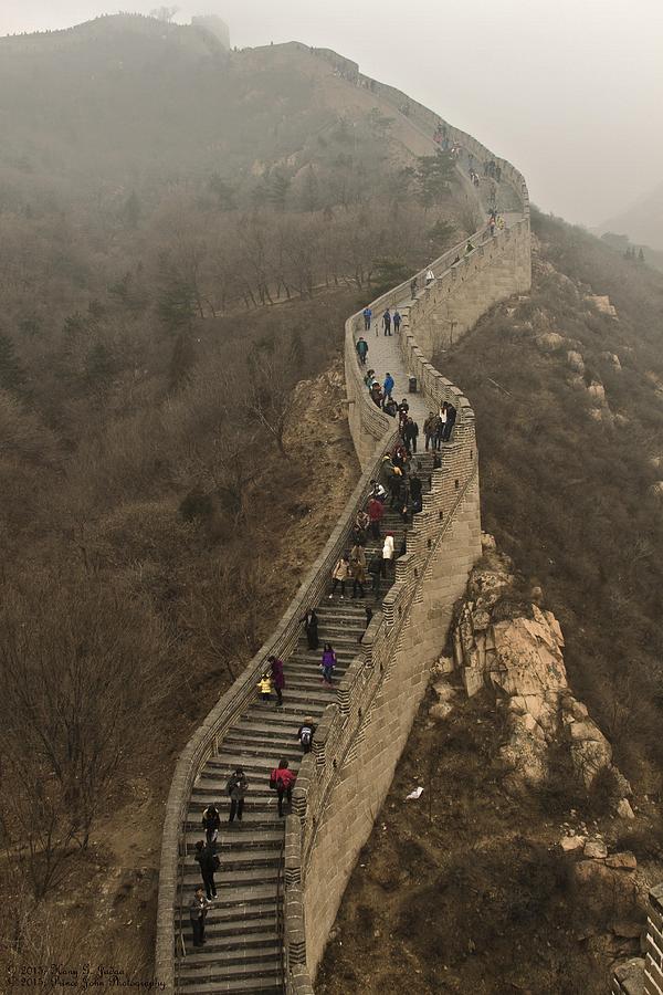 The Great Wall Of China At Badaling - 3 Photograph by Hany J