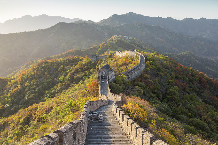 The Great Wall Of China At Mutianyu Photograph by Peter Adams