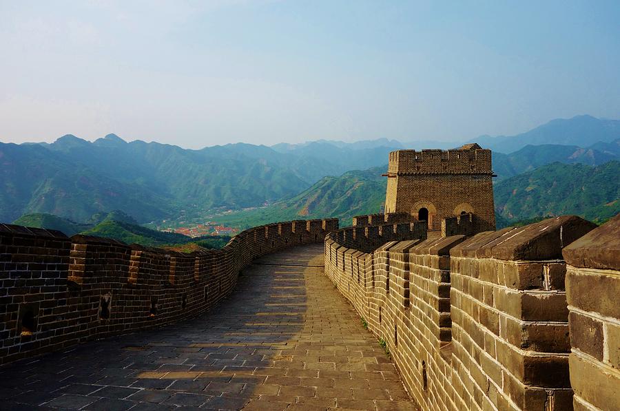 Mountain Photograph - The Great Wall of China at Shanhaiguan by Allissa Thompson
