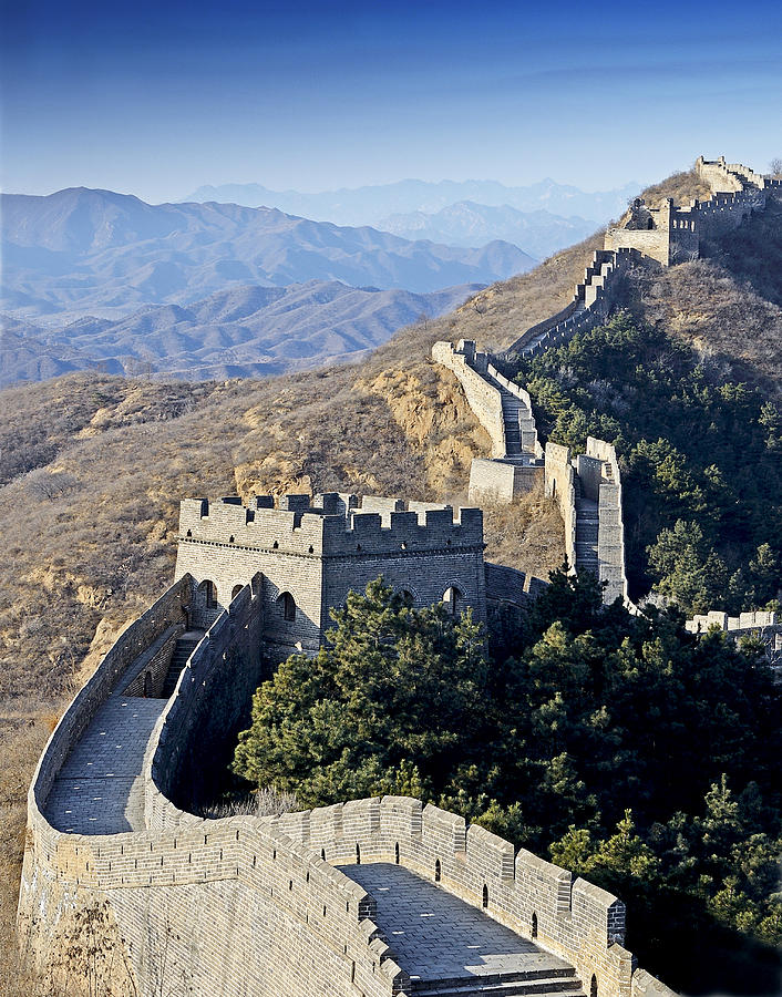Nature Photograph - The Great Wall of China by Brendan Reals