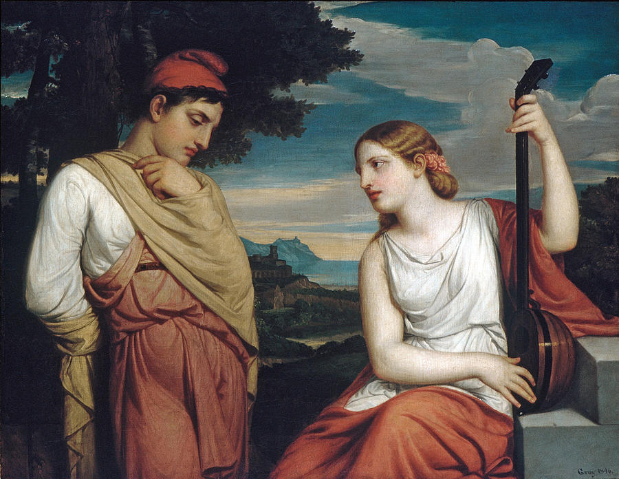 The Greek Lovers Painting by Henry Peters Gray