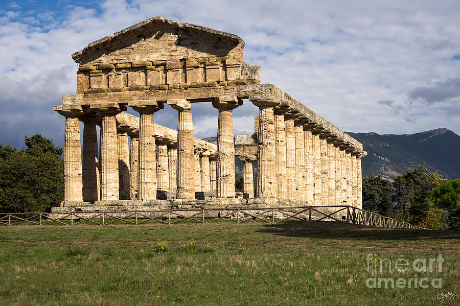 Up Movie Photograph - The Greek Temple of Athena by Prints of Italy