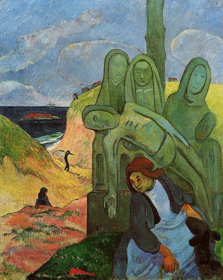 The Green Christ Painting by Paul Gauguin