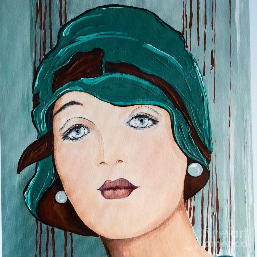 Green Cloche Painting by Barbara Chase - Fine Art America