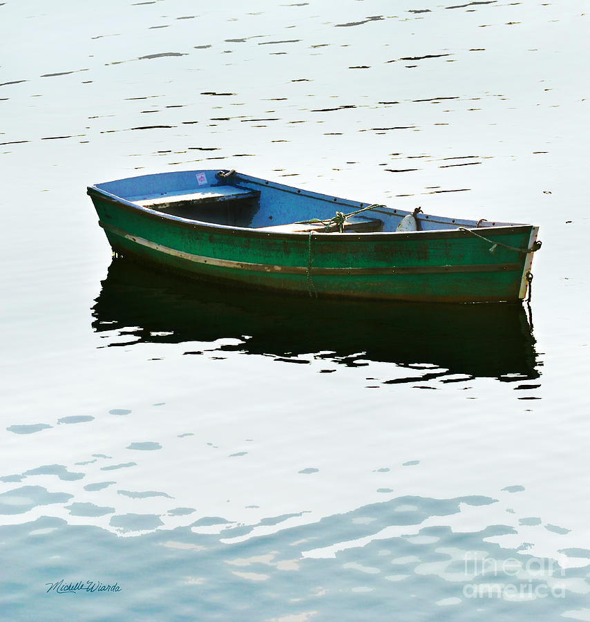 The Green Dinghy Photograph by Michelle Constantine