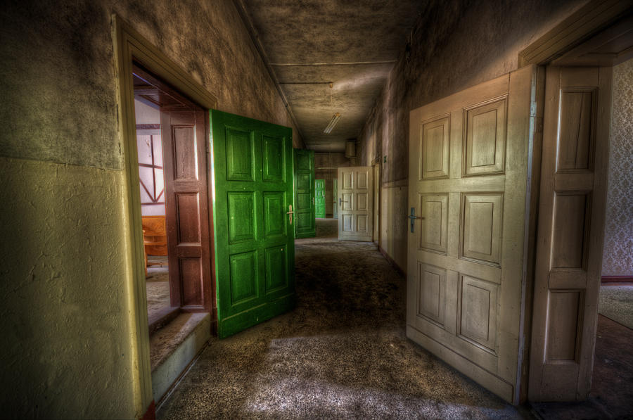 The Green Door Digital Art by Nathan Wright
