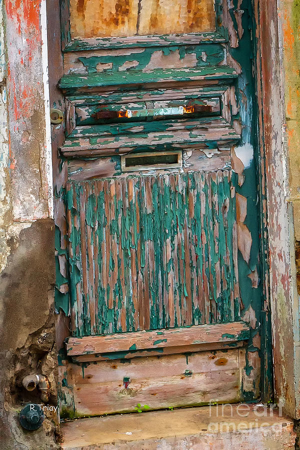 Architecture Photograph - The Green Door by Rene Triay FineArt Photos