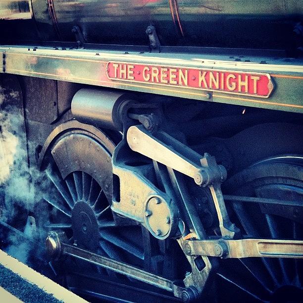 Train Photograph - The Green Knight Steam Train #whitby by Peter Edmondson
