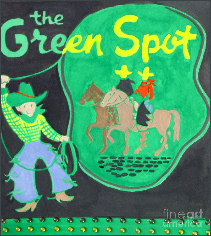 The Green Spot Mixed Media by Beth Saffer