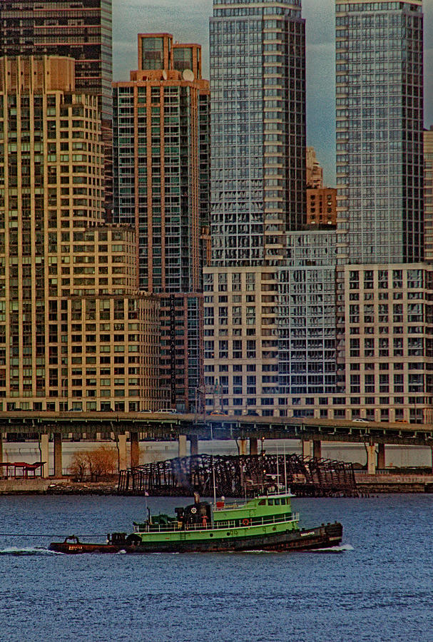 The Green Tug Photograph by Perry Frantzman