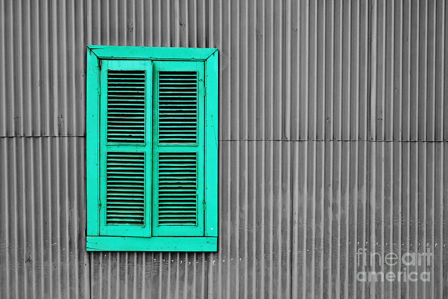 Black And White Photograph - The Green Window by James Brunker
