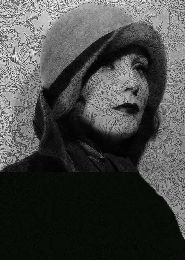 Hollywood Digital Art - The Greta Garbo Tattoo by Sarah Vernon