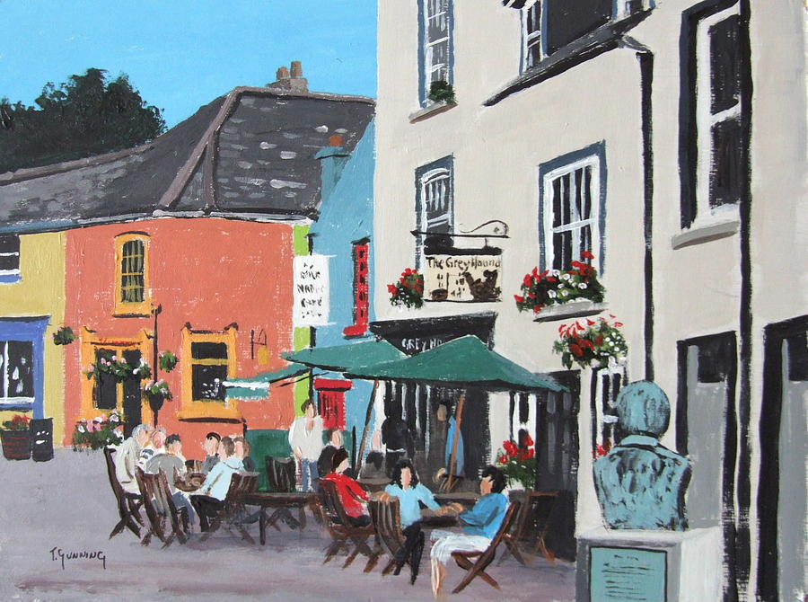 Landmark Painting - The Greyhound Bar Kinsale by Tony Gunning