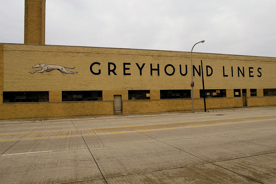 Detroit Photograph - The Greyhound Building Sits Mute by Ian Austin