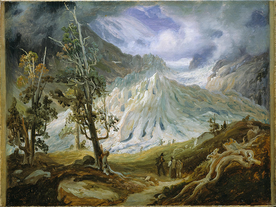 The Grindelwaldgletscher Painting by Thomas Fearnley
