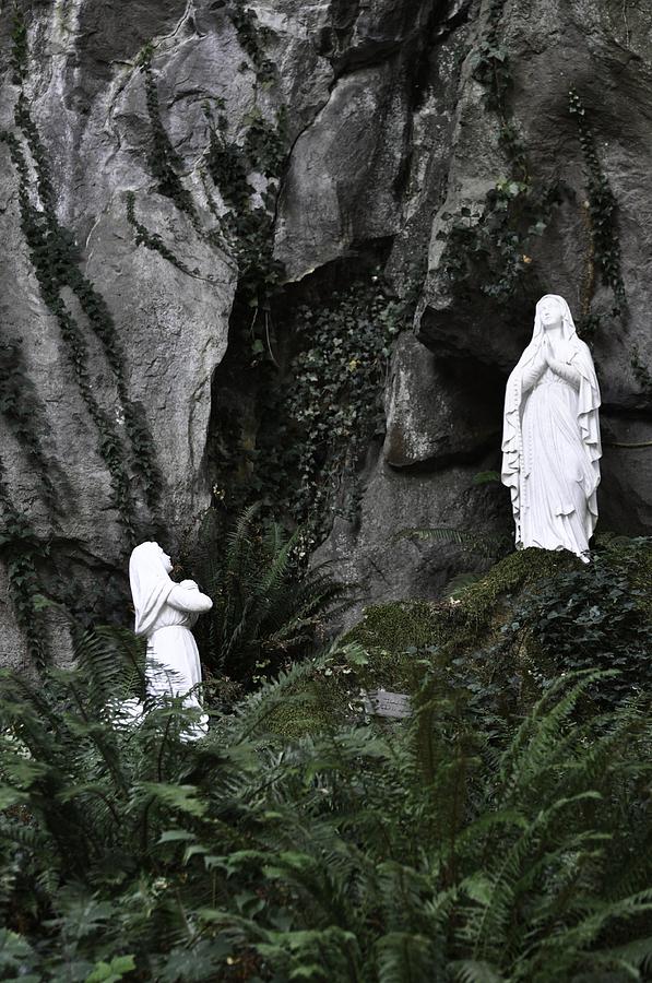 The Grotto - Depiction of Bernadette Sourbirous and Our Lady Of Lourdes ...