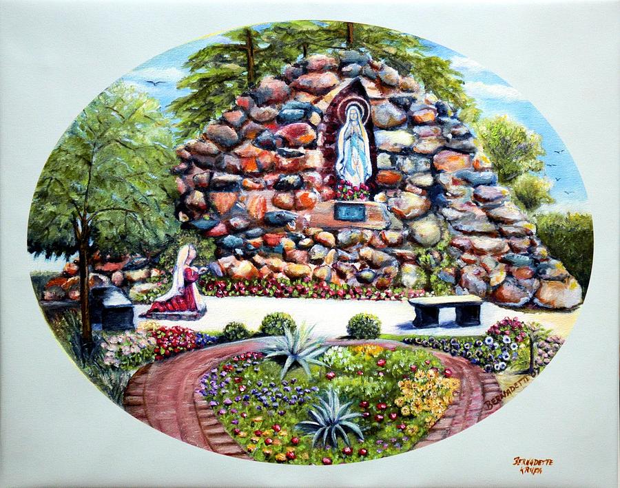 The Grotto Painting by Bernadette Krupa
