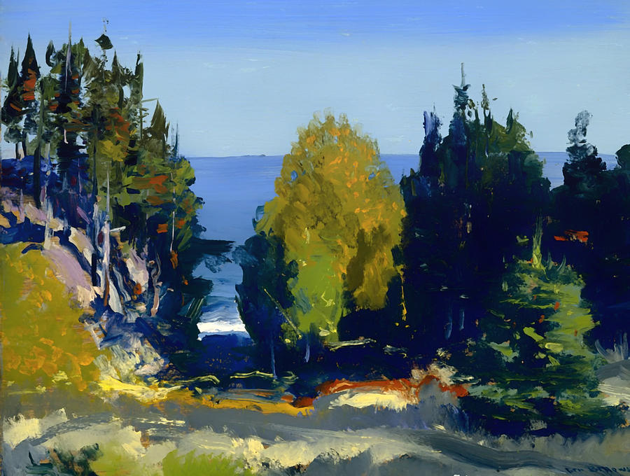 The Grove At Monhegan Painting By Mountain Dreams - Fine Art America