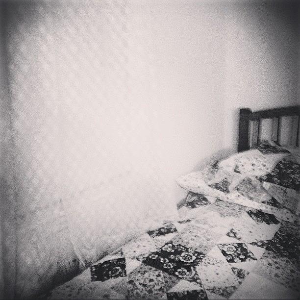 Bed Photograph - The Guest Room #bed #window #curtain by Red Jersey