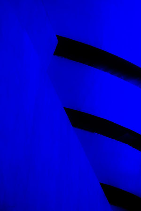 THE GUGGENHEIM COLOR COLLECTION in WHITE BLUE Photograph by Rob Hans