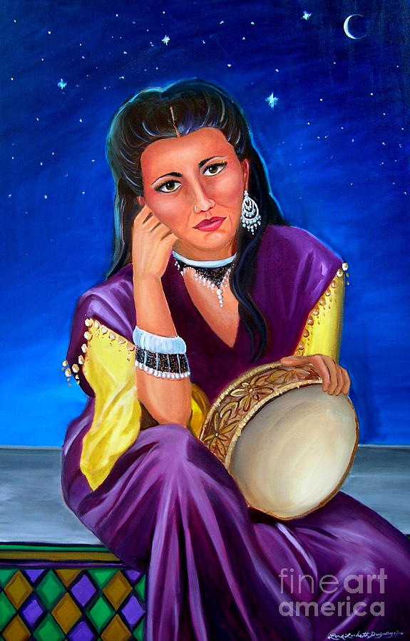 Gypsy Painting - The Gypsy by Lora Duguay