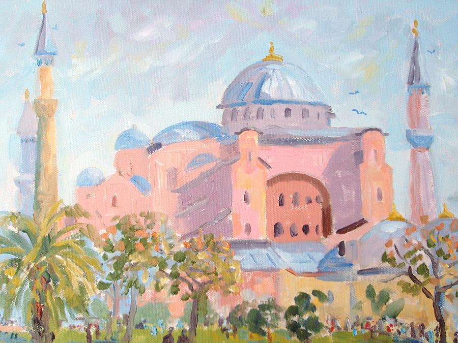 The Hagia Sophia Church Painting by Elinor Fletcher