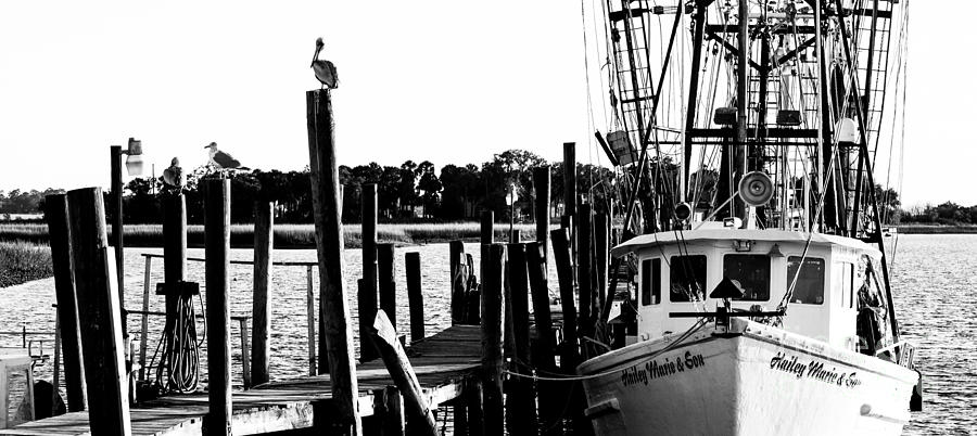 The Hailey Marie and Son Shrimp Boat Photograph by Donnie Whitaker