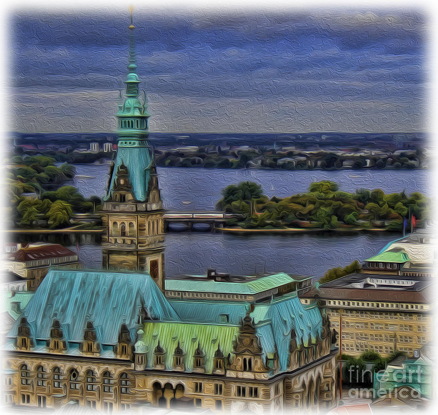 The Hamburg Rathaus Photograph by Lee Dos Santos