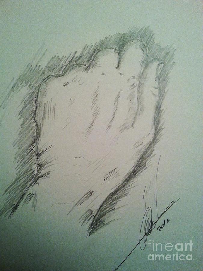 The Hand Drawing by Collin A Clarke
